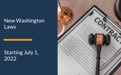 New Washington Laws Starting July 1, 2022.