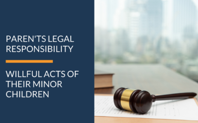 DO PARENTS HAVE LEGAL LIABILITY FOR ACTS OF THEIR MINOR CHILDREN?